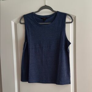 Banana Republic Blue Sleeveless Boxy Tank Top